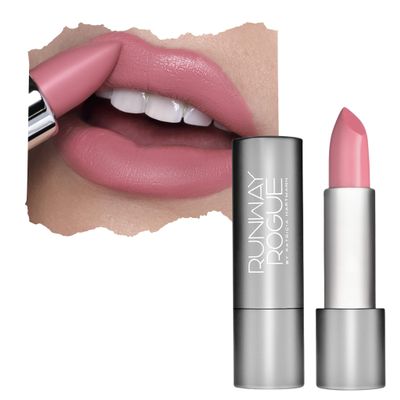 Runway Rogue 90s Vibe Lipstick, Moisturizing Matte Pale-Rose Lipstick, Patricia