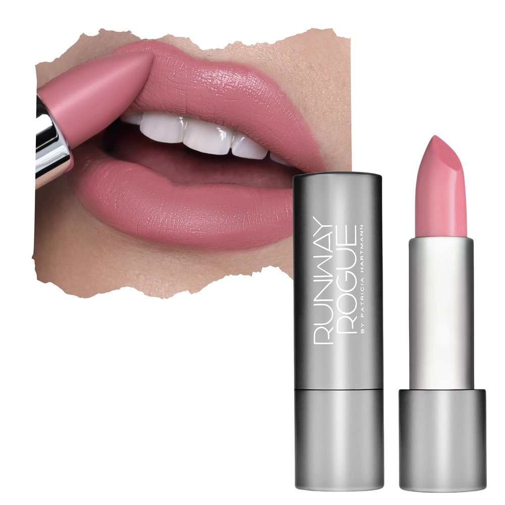 Runway Rogue 90s Vibe Lipstick, Moisturizing Matte Pale-Rose Lipstick, Patricia
