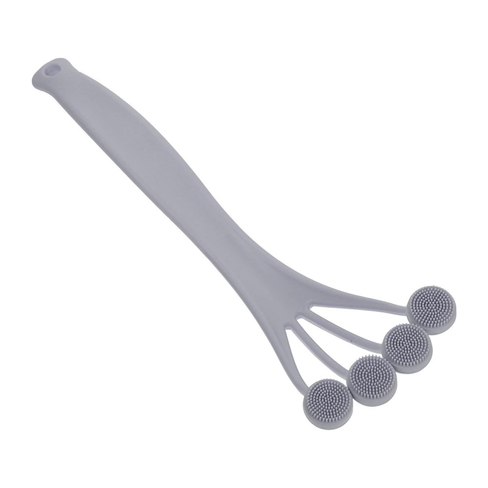 FOMIYES Handle Exfoliating Bath Brush Bristles for Gentle Scrubbing and Massaging for Back Legs and Arms Ergonomic Design for