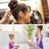 Hair Donut Bun Maker Blonde, Ring Style Bun, 2PCS Chignon Hair Increase Doughnut Shaper for Thick and Long Hair (X-Large, 4.5 Inch/Black) view 4
