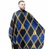 Barber Capes, Waterproof Hair Resistant, Adjustable Snap Closure, Fits All Neck Sizes, Professional, Unisex (Navy Blue Cape) view 3
