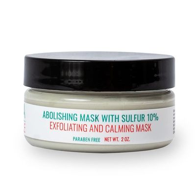 Ninja Skincare Sulfur Mask Acne Treatment for Clearing Acne Non-Irritating & Paraben Free, Absorbing Excess Oil & Unclogging Pores - 2 OZ