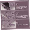FOMIYES Five Fingers Bath Glove Bath Scrubber Mitt for Women Men Boys and Girls view 3