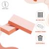 Artist Land Slim Orange Buffer Set  (80/100 Grit) - 50 Ct- Professional Grade Salon Quality Nail Buffing Blocks Pack for Pre-Application of Polish, Gel, Acrylic, Double-Sided Nail Buffer Blocks view 3