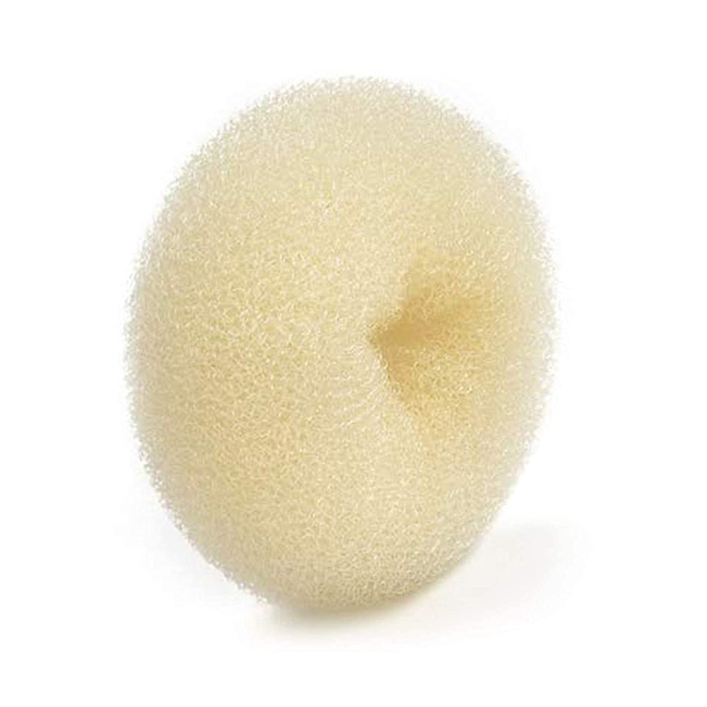 Hair Donut Bun Maker Blonde, Ring Style Bun, Chignon Hair Increase Doughnut Shaper for Thick and Long Hair (XX-Large, 5.5 Inch/Beige)