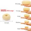 Hair Donut Bun Maker Blonde, Ring Style Bun, Chignon Hair Increase Doughnut Shaper for Thick and Long Hair (XX-Large, 5.5 Inch/Beige) view 2