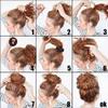 Hair Donut Bun Maker, Ring Style Bun, 2PCS Chignon Hair Increase Doughnut Shaper for Thick and Long Hair (X-Large, 4.5 Inch/Brown) view 4