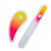 BONA FIDE BEAUTY Czech Glass Nail Files for Natural Nails 2-Pieces Set, Comfort Ergonomic Nail Filers for Arthritis, Tendonitis, Carpal Tunnel Solution for Nail Care view 1