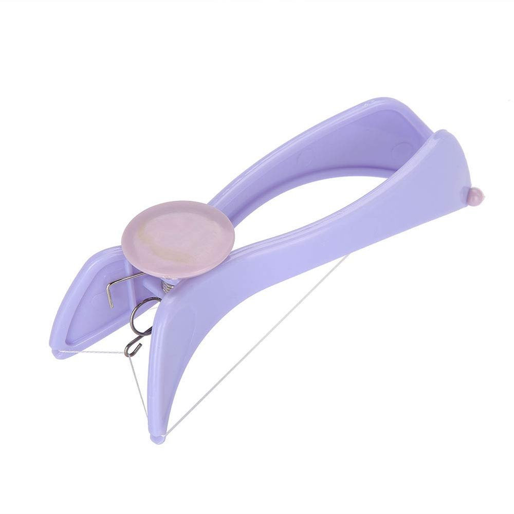 Facial Hair Threading Removal, Purple Facial Epilator Threading Hair Removal Epilator ABS Comfortable for Women(Glasses boxed)
