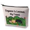 BLUPARK RHONY Inspired Gift Elegance Is Learned Makeup Bag Real Housewife Gift (Elegance Is Learned) view 1