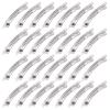 Mardatt 80 Pcs French Barrette Hair Clips Assortment Set 3.14 Inch Silver Metal Blank Alligator Hairpin Rectangle Craft Bow Clips for DIY Hairdressing Accessories (8 cm) view 1