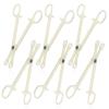 Piercing Clamps - Autdor 25Pcs Piercing Forceps Rounded Slotted Disposable Piercing Clamps Septum Forceps for Lip Navel Tongue Belly Ear Nose Piercing Kit Piercing Tools view 1