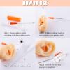 Autdor Catheter 50Pcs 18 Gauge IV Piercing Needles - Stainless Steel Hollow for Ear, Nose, Lip, Tongue, Belly, Navel, Nipple, Cartilage Piercing Kit view 3