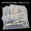 Piercing Clamps - Autdor 25Pcs Piercing Forceps Triangle Slotted Disposable Piercing Clamps Septum Forceps for Lip Navel Tongue Belly Ear Nose Piercing Kit Piercing Tools view 3
