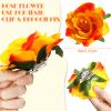 15 Pieces Flower Hair Clip for Women Rose Floral Pins Accessories for Wedding(Stylish Colors) view 2