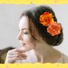 15 Pieces Flower Hair Clip for Women Rose Floral Pins Accessories for Wedding(Stylish Colors) view 3
