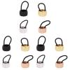 12 Pcs Cuff Ponytail Holder Metal Hair Tie Ponytail Hair Cuff Elastic Hair Band Ponytail Holder for Women Girls Thick Hair Rings Set view 1