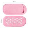 2 Pairs Moisturizing Gel Socks for Repairing and Softening Dry Cracked Feet Skins - Soft Spa Socks (Blue & Pink) view 4