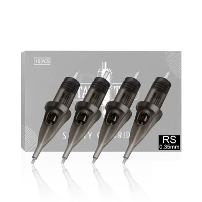 10pcs #12 Tattoo Needles 0.35MM RS Round Shader Safety Cartridge Tattoo Needle Machine Permanent Makeup,1207rs/0.35mm