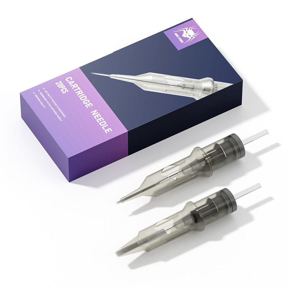 20pcs 0.3MM Tattoo Needles RL RM M1 Safety Permanent Makeup Cartridge Needle Tattoo for Tattoo Machine Pen,1007m1/0.3mm