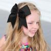 2PCS 8" Jumbo Cheer Bow Clip with Tails, Oaoleer Large Cheerleading Hair Bows for Girls Teen Softball Cheerleader Outfit Uniform (Black) view 4
