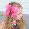2PCS 8" Jumbo Cheer Bow Clip with Tails, Oaoleer Large Cheerleading Hair Bows for Girls Teen Softball Cheerleader Outfit Uniform (Hot Pink) view 4