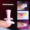 Yinhing Nail Stampers, Nail Art Stamper, 192pcs 3D Nail Art Stamper, Different Patterns Clear Lines Manicure Stamping Tools for Nail Salon view 2