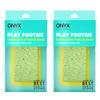 Onyx Professional 2 in 1 Pumice Stone, 100% Siliglass Callus Remover for Feet, Elbows, Knees, Dead Skin, Heels, Hands, Foot File Scrubber Exfoliator Removes Hard, Rough, Dry Skin (2 Pack) view 1