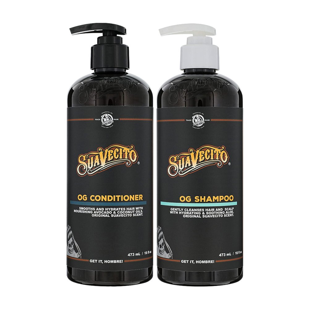 OG Shampoo & Conditioner Set 16 oz Pump Bottle with Provitamin B5, Natural Oils To Fortify & Restore Damaged Hair, Gently Cleanses Conditions Soothes & Hydrates, Sulfate Free Works On All Hair Types