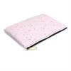 Pink Glitter Stars Accessory Pouch Makeup Bag Cosmetic Bag Travel Bag Toiletry Bag Pencil Case (Black, Large (8.35 x 11.81)) view 3