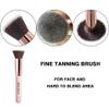2 Pack Self Tanning Mitt Applicator Kit Set, Self Tanning Glove and Self Tanner Flat Top Brush, Tan Applicator for Sunless Self Tan (Black) view 3