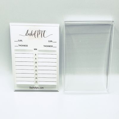 ACRYLIC LASH HOLDER W/COVER  DOUBLE