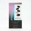 Foxology Semi Cured Gel Nail Strips Kit, Vegan & Cruelty Free, Glossy Black Cat Paw Print Design, Includes 30 Nail Strips, Top Coat, Prep Pad, Cuticle Stick, Nail File, MEOW, 1 Count view 1