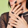 Foxology Semi Cured Gel Nail Strips Kit, Vegan & Cruelty Free, Glossy Black Cat Paw Print Design, Includes 30 Nail Strips, Top Coat, Prep Pad, Cuticle Stick, Nail File, MEOW, 1 Count view 3
