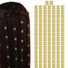 100 Pcs Dreadlocks Beads Metal Hair Cuffs Hair Braiding Rings Braid Clips for Women Hair Accessories (Gold) view 1