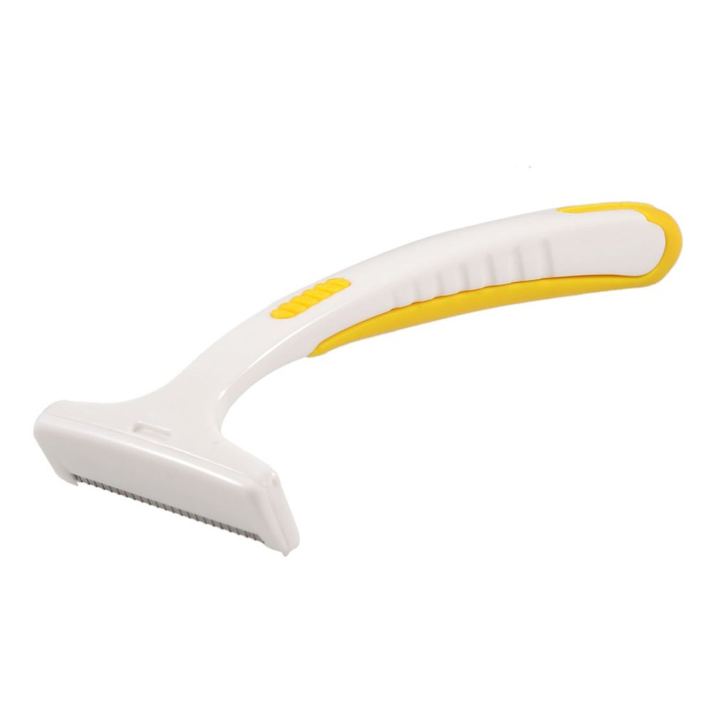 Ruilogod Yellow White Good performance Handle T Shape Body Hair Trimmer Shaver Beauty Tool (id: 516 862 c54 ee5 a8a