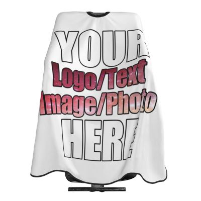 JCETUNO Custom Professional Hairdressing Salon Nylon Cape With Closure Snap, Hairdresser Cape For Hair Treatment, Cutting/Coloring/Perming, White Apron 66x55in