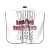 JCETUNO Custom Professional Hairdressing Salon Nylon Cape With Closure Snap, Hairdresser Cape For Hair Treatment, Cutting/Coloring/Perming, White Apron 66x55in view 2