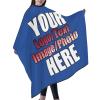 JCETUNO Personalized Waterproof Barber Cape, Professional Salon Cape For Men, Unisex Hair Cutting Cape With Adjustable Neck Size, Royal Blue Apron 66x55in view 3