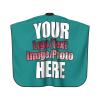 JCETUNO Custom Barber Cape,Personalized Salon Haircut Capes,Add Your Image Haircut Kit Hairdressing Apron For Home Salon Barbershop, Tropical Blue Apron 66x55in view 2
