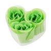 Ruilogod Green Faux Fragrant Bathing Bath Rose Petals 3 Pcs w Heart Box (id: bc7 4cf 0cf a4a 9a6 view 1