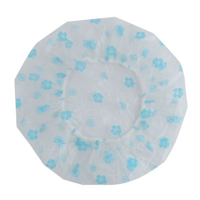 Ruilogod Nylon Flower Print Foldable Shower Cap Hat for Woman Lady Blue (id: 6a2 030 c70 ff0 180
