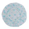 Ruilogod Nylon Flower Print Foldable Shower Cap Hat for Woman Lady Blue (id: 6a2 030 c70 ff0 180 view 2