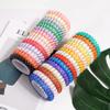 DED Spiral Hair Ties, 32PCS Coil Bracelets for Women, Girls - No Crease Elastic Coils for Curly, Straight, Thick, Thin, Short, Long Hair view 3