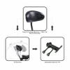 Lilfurni Swivel Rolling Stool Round Chair,Thick Sturdy Padding,Adjustable Stool with Wheels for Doctor,Medical,Massage Salon,Office,Shop(with New Back, Black) view 4
