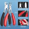 Modacraft 8 PCS Podiatrist Toenail Clippers, Professional Heavy Duty Ingrown & Thick Toe Nail Clippers for Men & Seniors, Pedicure Tools kit with Nail Cutter Super Sharp Curved Blade Manicure Tools view 2