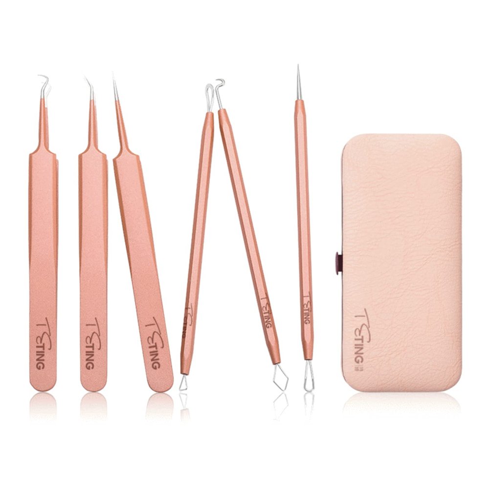 NA Stainless Steel Acne Needle Set Acne Blackhead Three-Edged Needle Splinter Acne Clip Acne Beauty Needle Blackhead Removal Tool