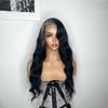 HAOKE Ombre Gray For Black Women 13x6 Hd Lace Front Wigs Human Hair Ombre Grey Long Body Wave with Gray Roots, Hair Replacement Wigs with Baby Hair 150 percent Density(20 inch, 13x6 Lace Front Wig) view 3