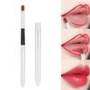 Professional Lipstick Brush, Lip Tool Lip Brush Applicators Flat Lip Multi-Function Cosmetic Tool With Cover view 1