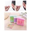 GSHLLO 200 Pcs Colorful Double Tipped Cotton Swabs Cotton Ear Sticks Spiral Head Cotton Buds with Wooden Sticks for Cleaning Pink view 3